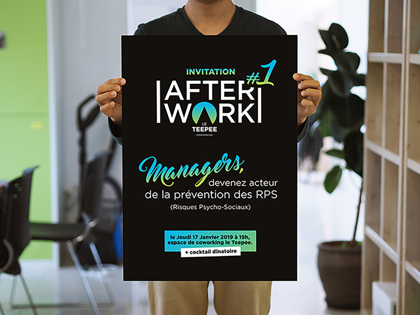 Affiche afterwork coworking le Teepee